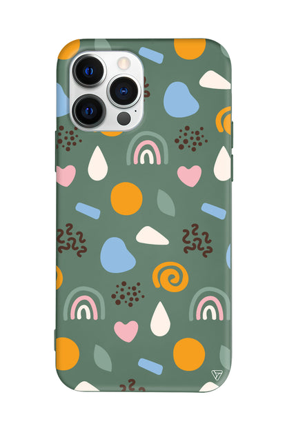 Abstract 4 Lansman Model İçi Kadife Silikon Telefon Kılıfı