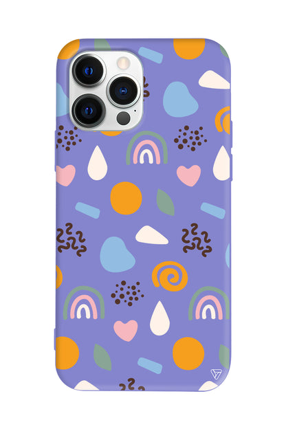 Abstract 4 Lansman Model İçi Kadife Silikon Telefon Kılıfı