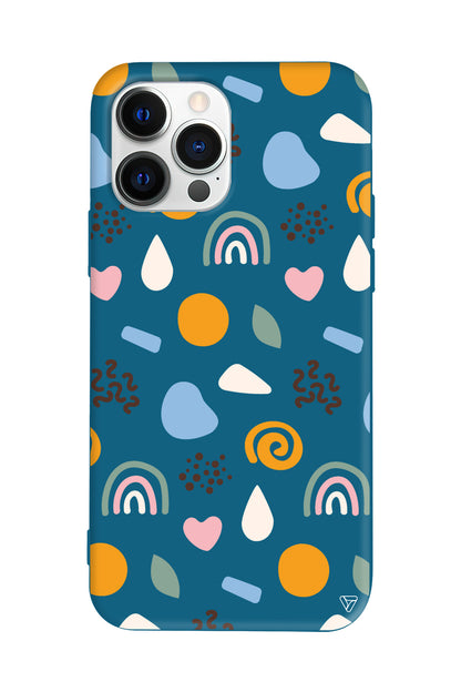 Abstract 4 Lansman Model İçi Kadife Silikon Telefon Kılıfı