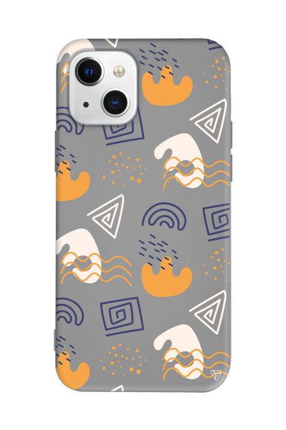 Abstract 5 Lansman Model İçi Kadife Silikon Telefon Kılıfı