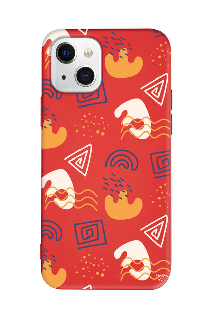 Abstract 5 Lansman Model İçi Kadife Silikon Telefon Kılıfı – Plus Serisine Özel