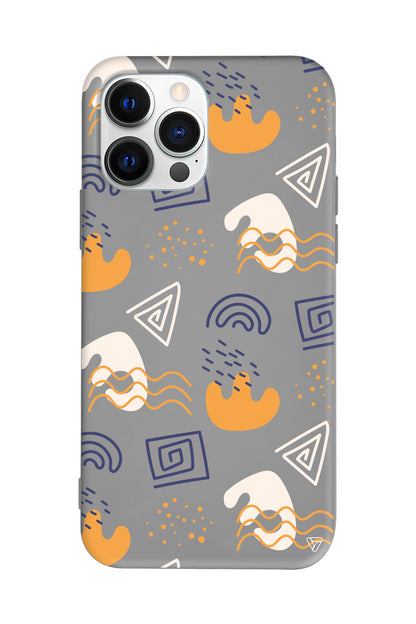 Abstract 5 Lansman Model İçi Kadife Silikon Telefon Kılıfı