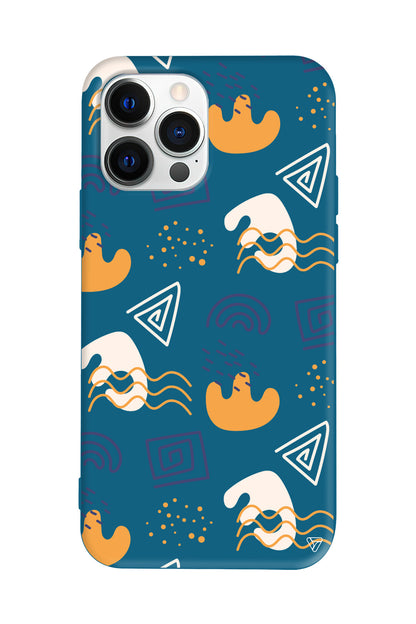 Abstract 5 Lansman Model İçi Kadife Silikon Telefon Kılıfı