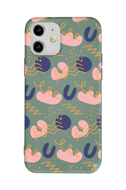 Abstract 10 Lansman Model İçi Kadife Silikon Telefon Kılıfı