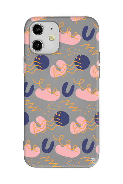 Abstract 10 Lansman Model İçi Kadife Silikon Telefon Kılıfı