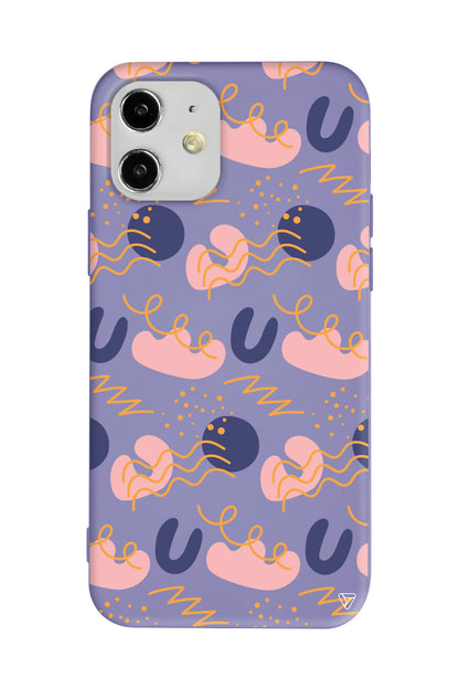 Abstract 10 Lansman Model İçi Kadife Silikon Telefon Kılıfı