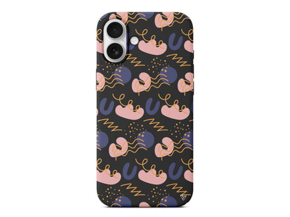 Abstract 10 Lansman Model İçi Kadife Silikon Telefon Kılıfı