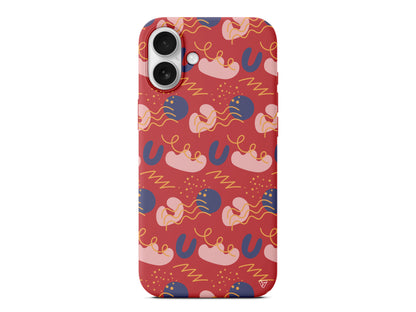 Abstract 10 Lansman Model İçi Kadife Silikon Telefon Kılıfı – Plus Serisine Özel