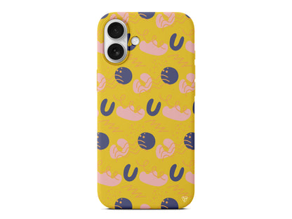 Abstract 10 Lansman Model İçi Kadife Silikon Telefon Kılıfı