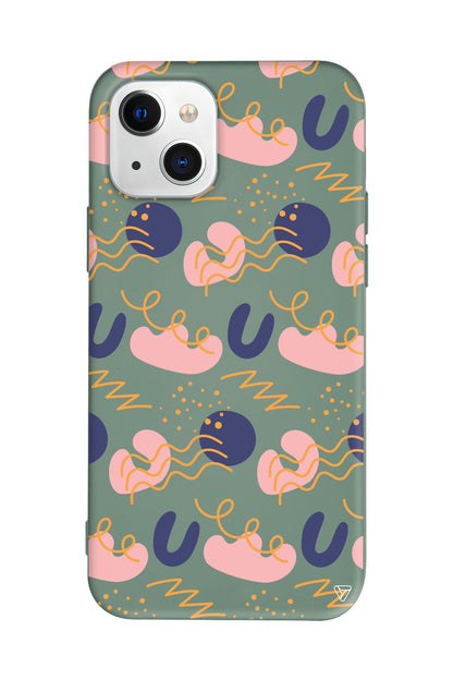 Abstract 10 Lansman Model İçi Kadife Silikon Telefon Kılıfı