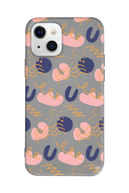 Abstract 10 Lansman Model İçi Kadife Silikon Telefon Kılıfı – Plus Serisine Özel