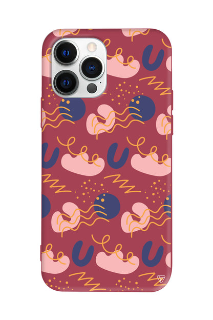 Abstract 10 Lansman Model İçi Kadife Silikon Telefon Kılıfı