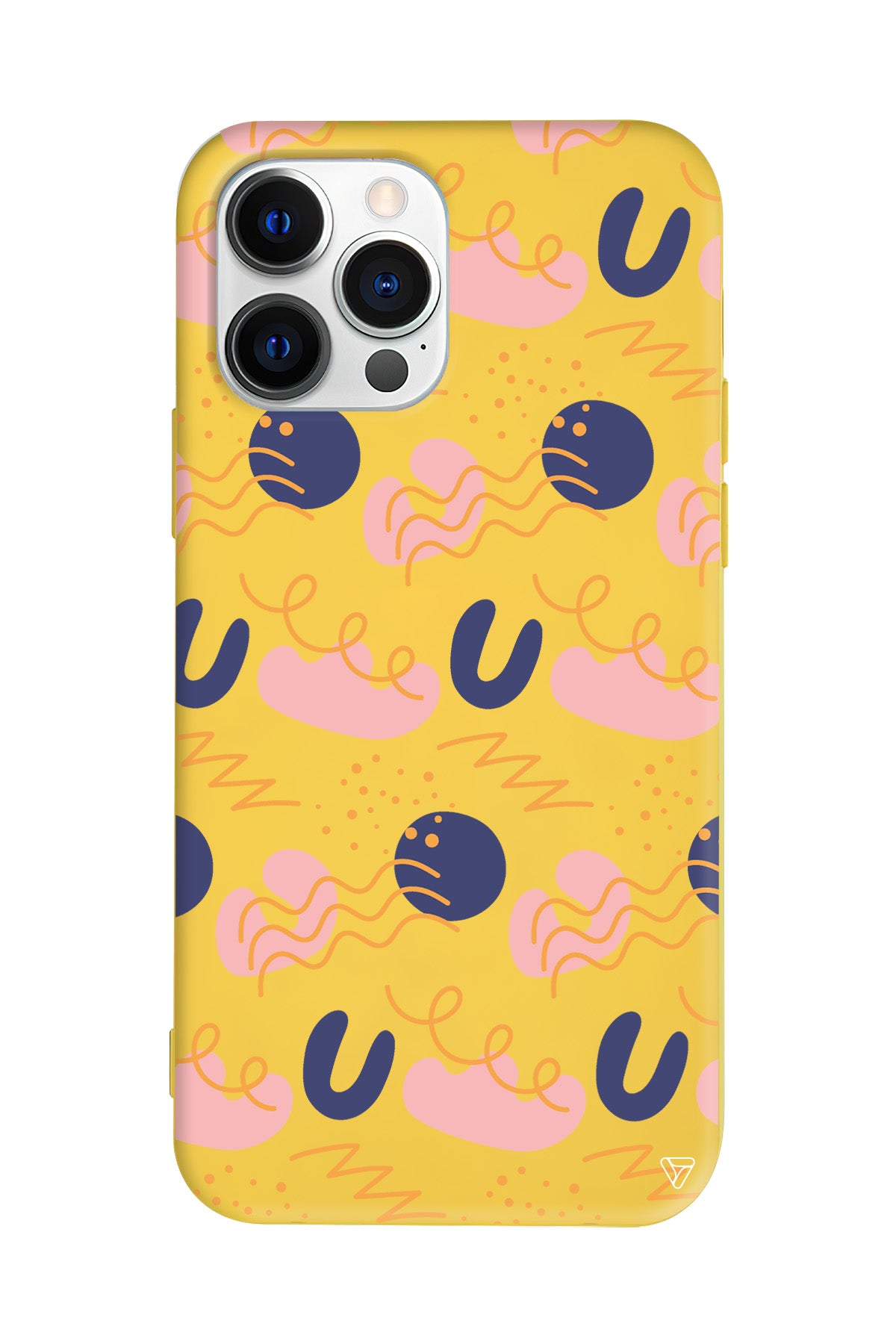 Abstract 10 Lansman Model İçi Kadife Silikon Telefon Kılıfı