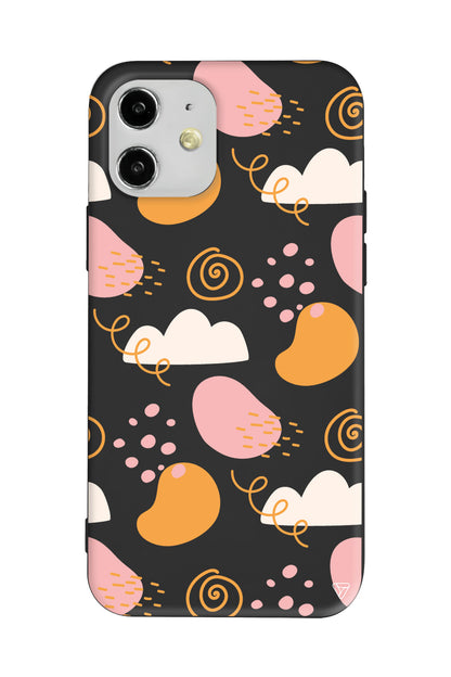 Abstract 6 Lansman Model İçi Kadife Silikon Telefon Kılıfı