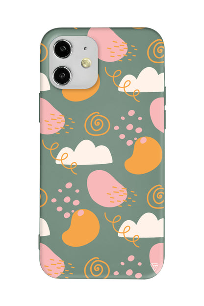 Abstract 6 Lansman Model İçi Kadife Silikon Telefon Kılıfı