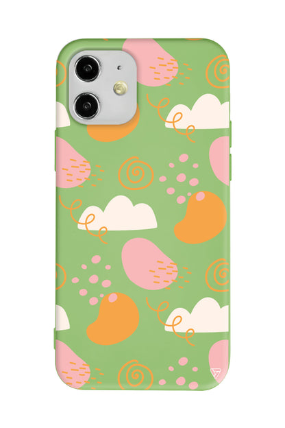 Abstract 6 Lansman Model İçi Kadife Silikon Telefon Kılıfı