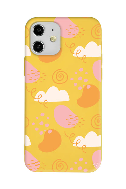 Abstract 6 Lansman Model İçi Kadife Silikon Telefon Kılıfı