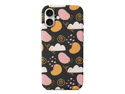 Abstract 6 Lansman Model İçi Kadife Silikon Telefon Kılıfı – Plus Serisine Özel