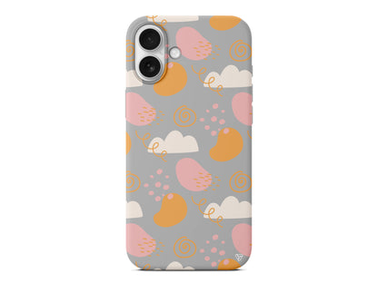 Abstract 6 Lansman Model İçi Kadife Silikon Telefon Kılıfı – Plus Serisine Özel