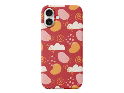 Abstract 6 Lansman Model İçi Kadife Silikon Telefon Kılıfı – Plus Serisine Özel