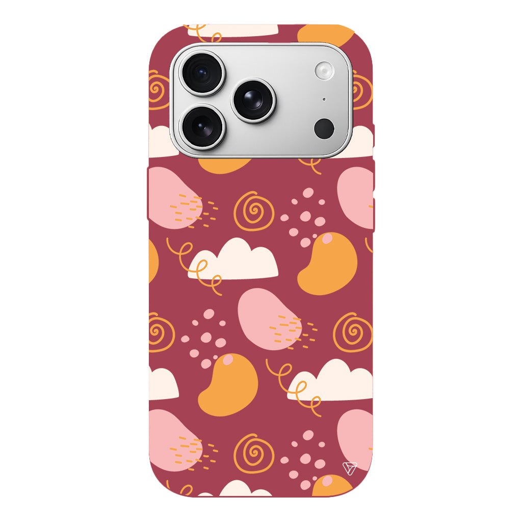 Abstract 6 Lansman Model İçi Kadife Silikon Telefon Kılıfı