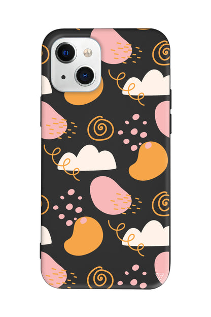 Abstract 6 Lansman Model İçi Kadife Silikon Telefon Kılıfı – Plus Serisine Özel