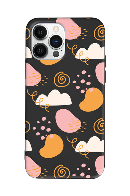 Abstract 6 Lansman Model İçi Kadife Silikon Telefon Kılıfı