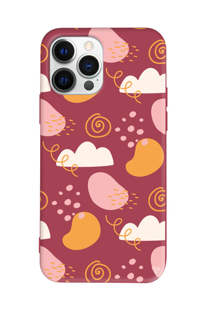 Abstract 6 Lansman Model İçi Kadife Silikon Telefon Kılıfı