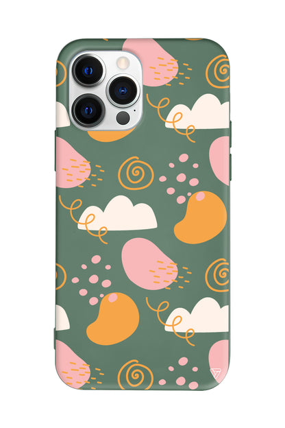 Abstract 6 Lansman Model İçi Kadife Silikon Telefon Kılıfı