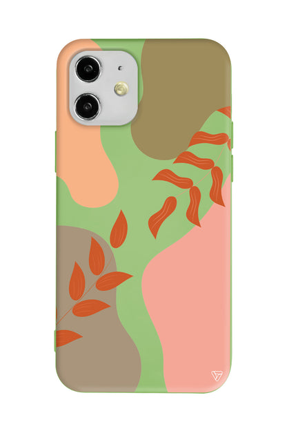 Leaf Touch Lansman Model İçi Kadife Silikon Telefon Kılıfı