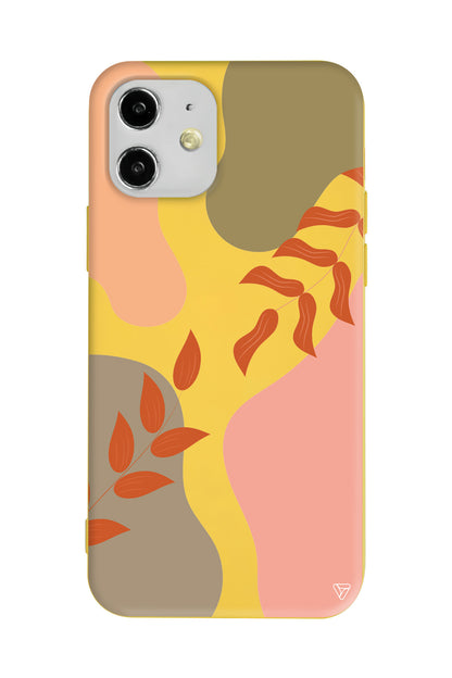 Leaf Touch Lansman Model İçi Kadife Silikon Telefon Kılıfı