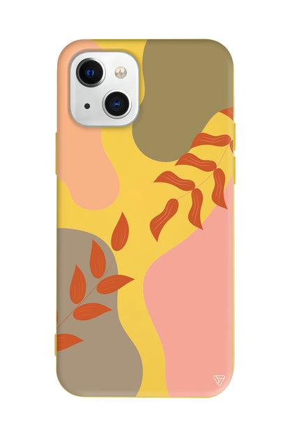 Leaf Touch Lansman Model İçi Kadife Silikon Telefon Kılıfı