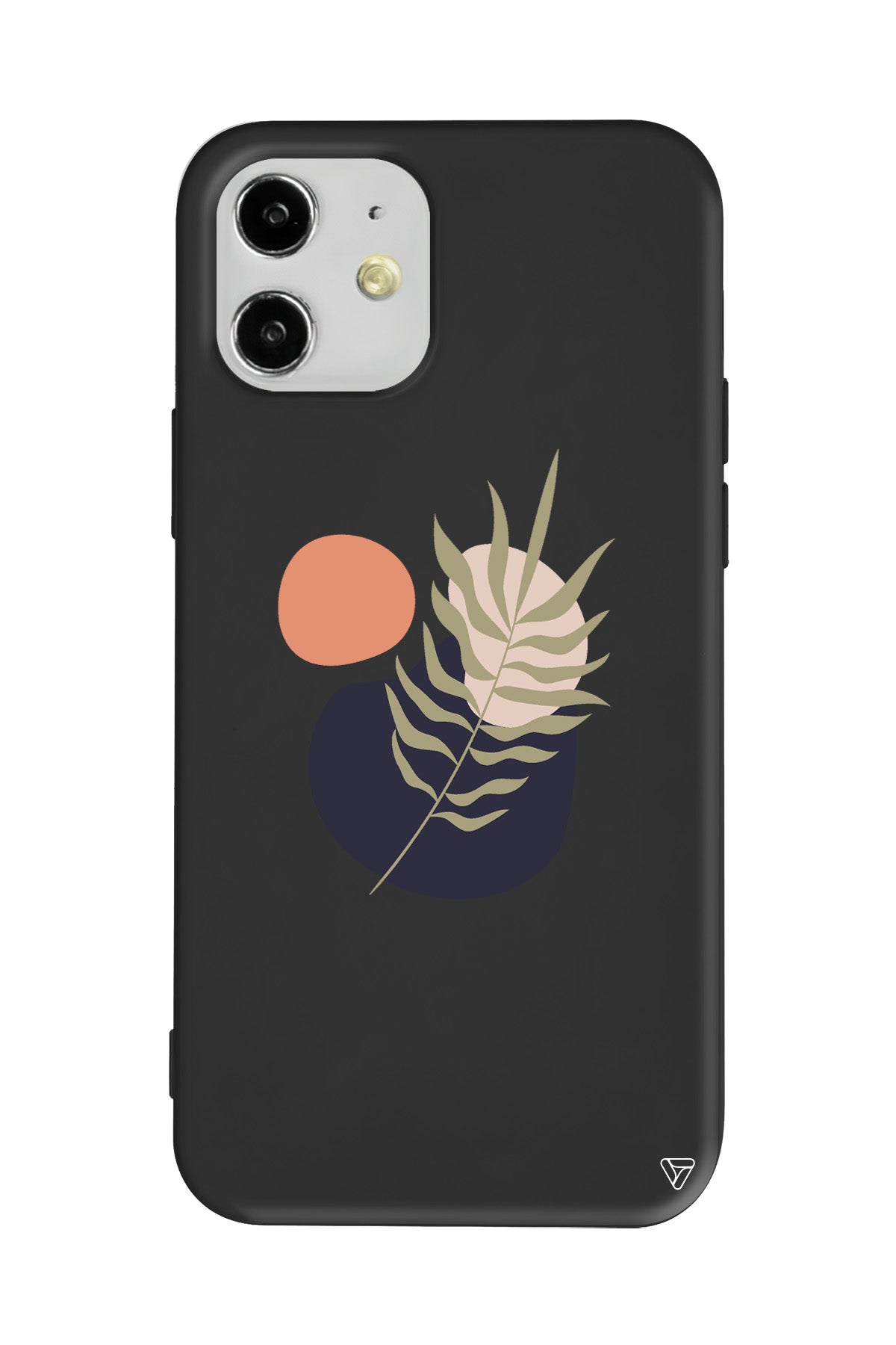 Botanik Lansman Model İçi Kadife Silikon Telefon Kılıfı