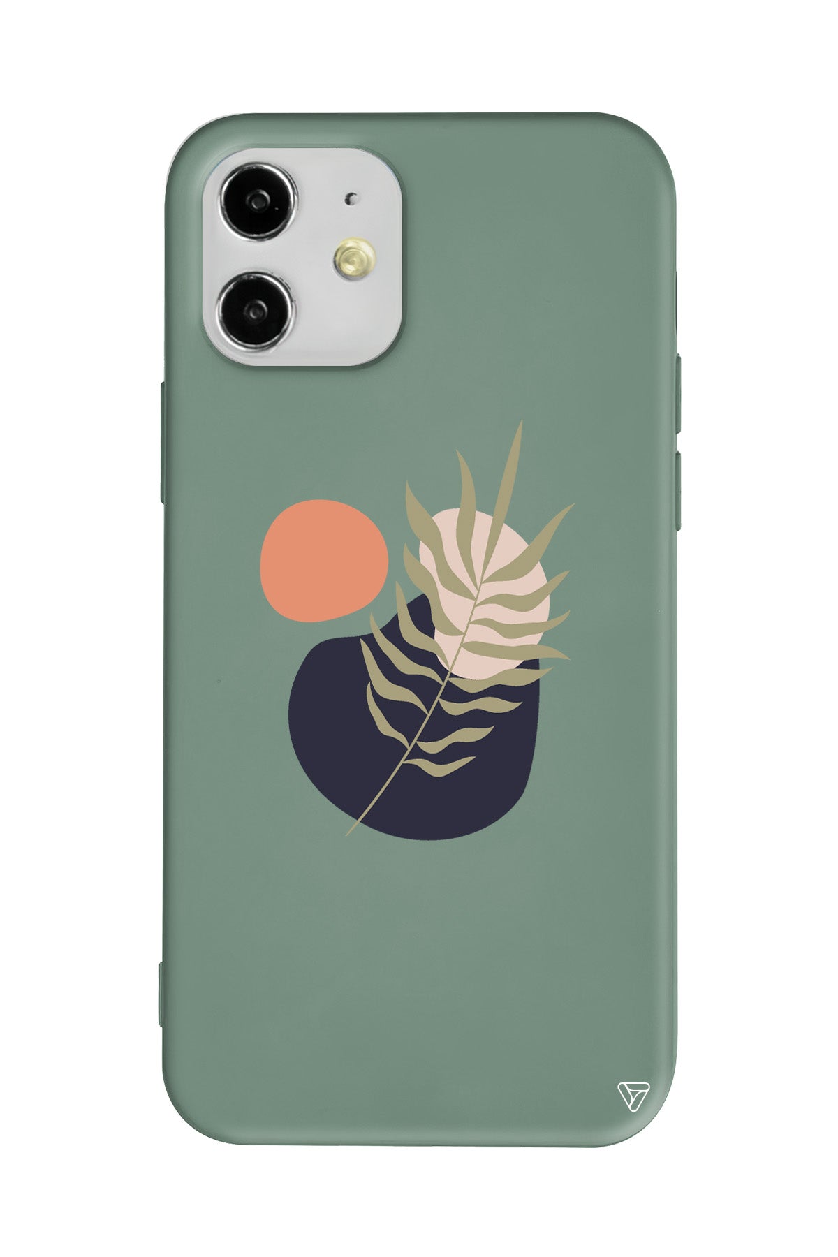 Botanik Lansman Model İçi Kadife Silikon Telefon Kılıfı