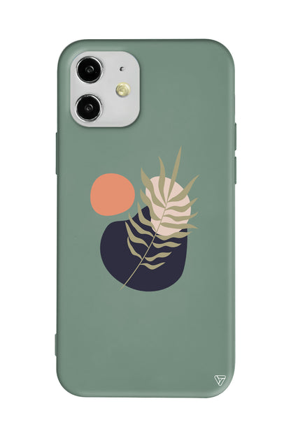 Botanik Lansman Model İçi Kadife Silikon Telefon Kılıfı