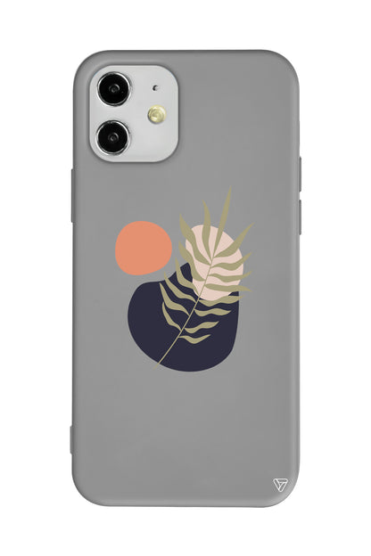 Botanik Lansman Model İçi Kadife Silikon Telefon Kılıfı