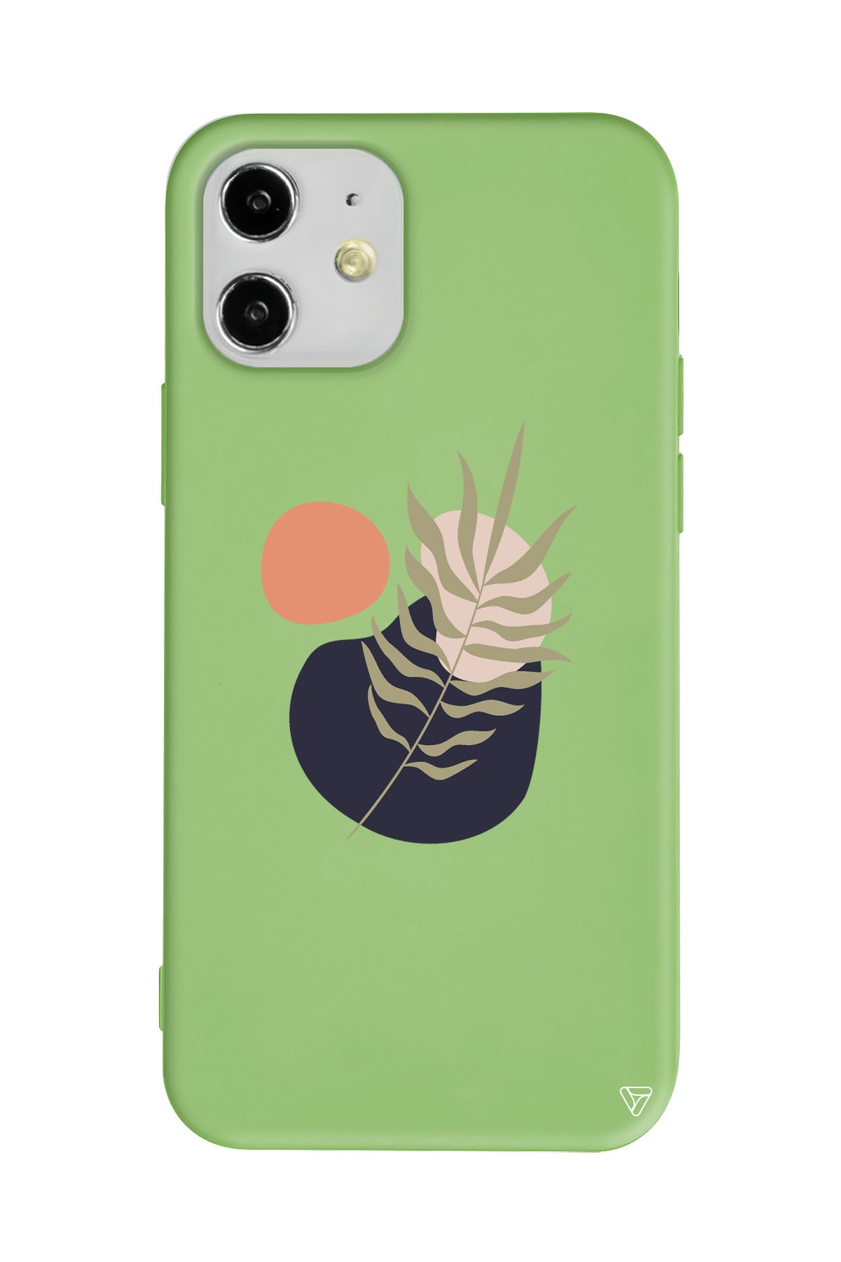 Botanik Lansman Model İçi Kadife Silikon Telefon Kılıfı