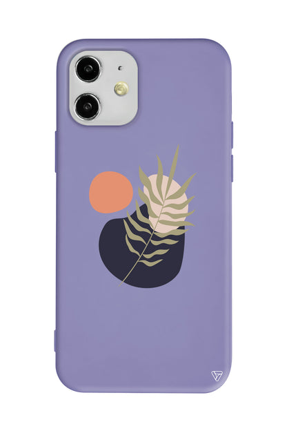 Botanik Lansman Model İçi Kadife Silikon Telefon Kılıfı