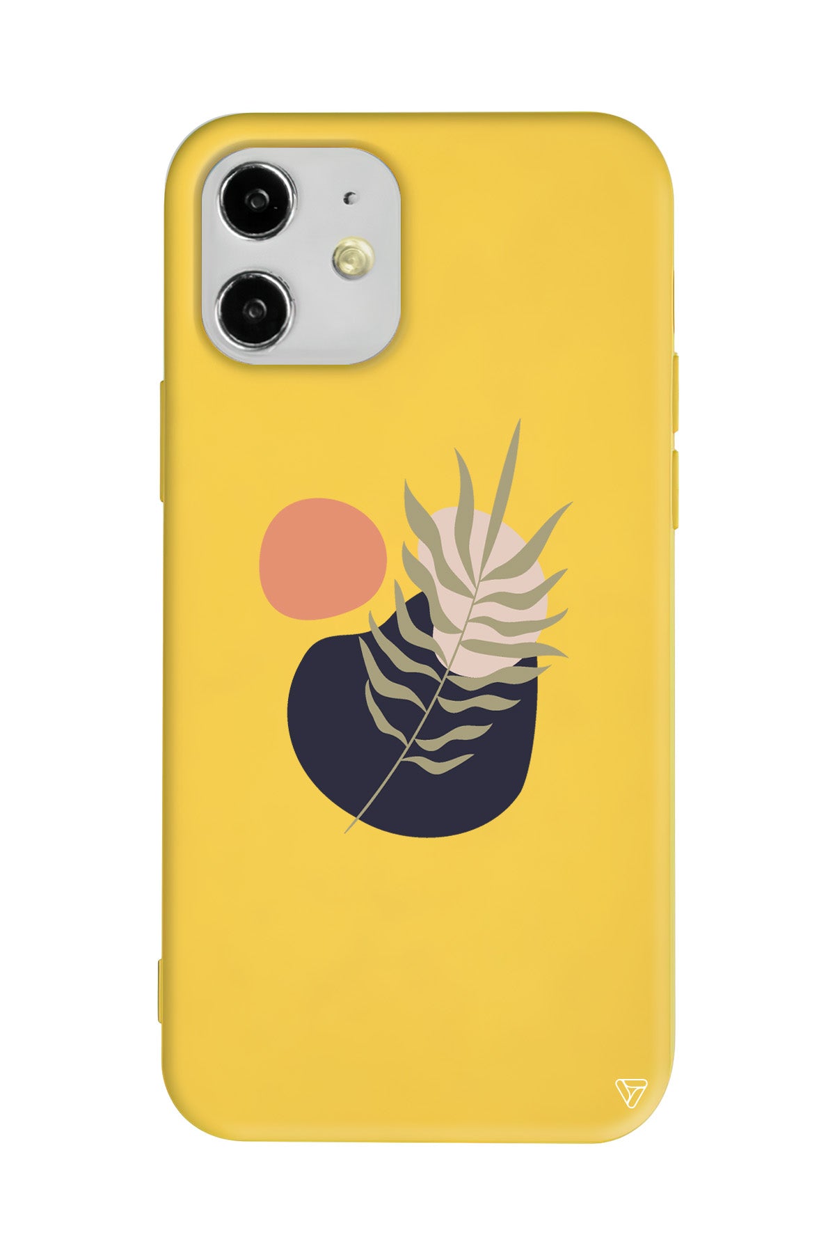 Botanik Lansman Model İçi Kadife Silikon Telefon Kılıfı