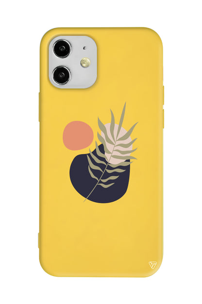 Botanik Lansman Model İçi Kadife Silikon Telefon Kılıfı