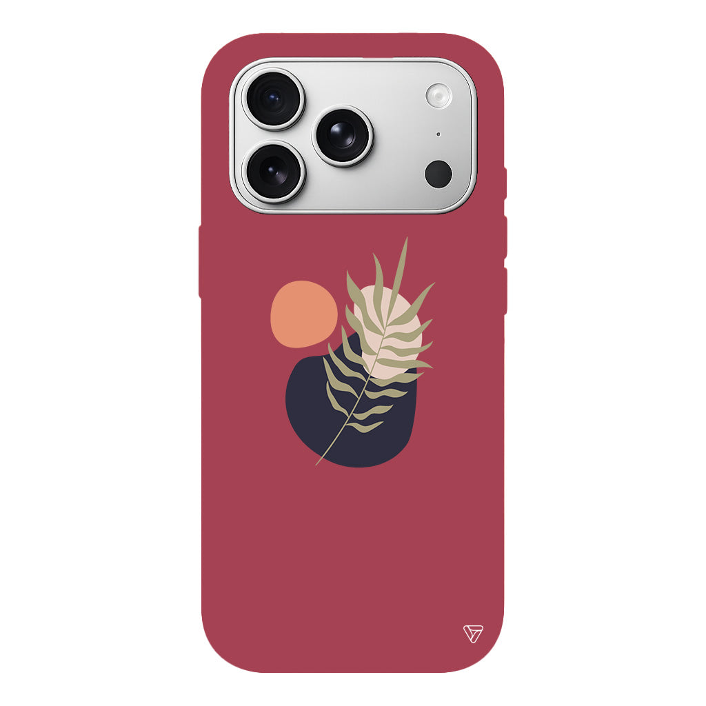 Botanik Lansman Model İçi Kadife Silikon Telefon Kılıfı