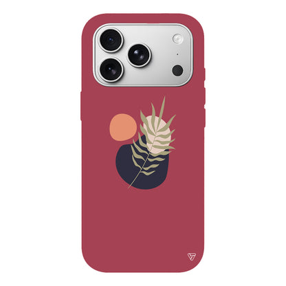 Botanik Lansman Model İçi Kadife Silikon Telefon Kılıfı