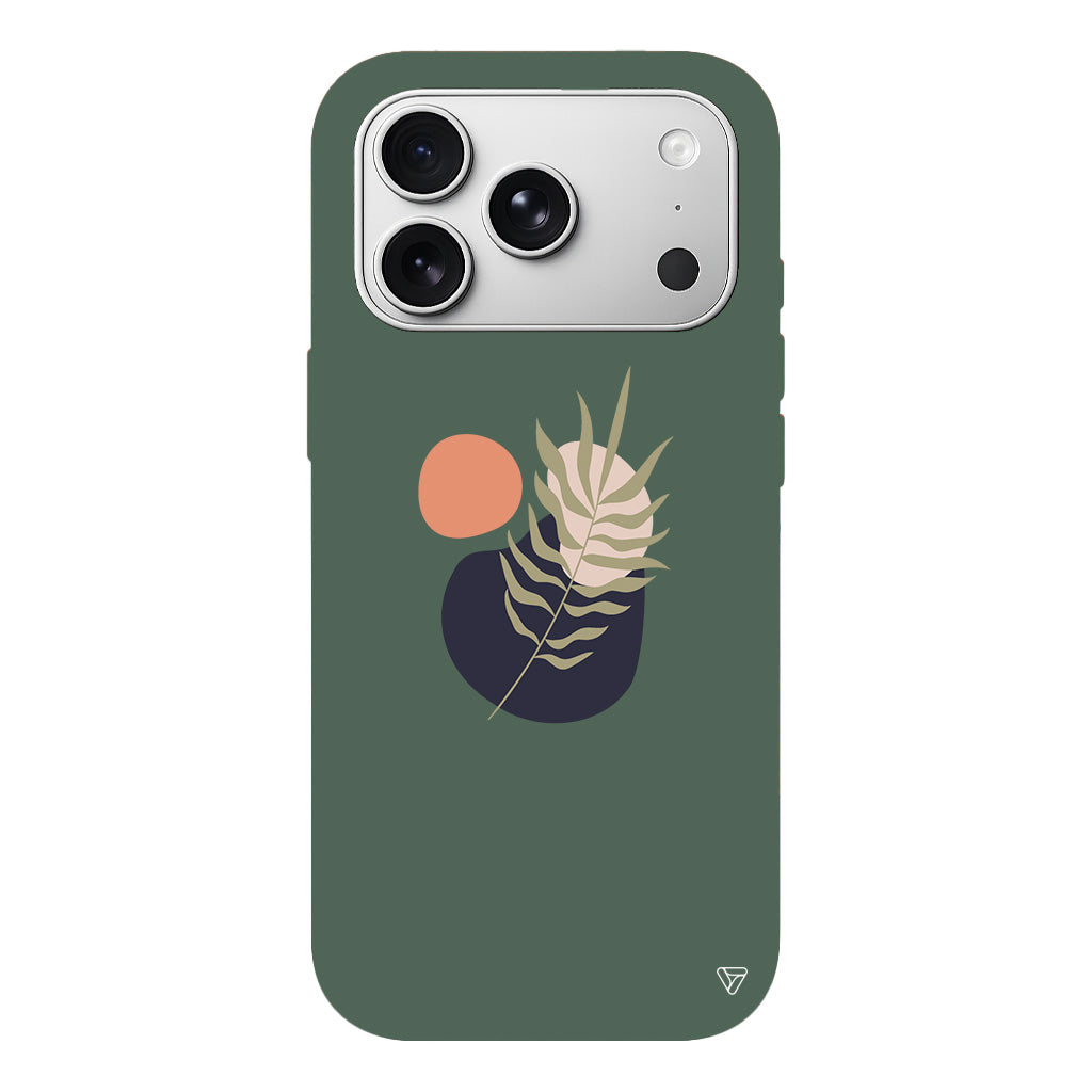 Botanik Lansman Model İçi Kadife Silikon Telefon Kılıfı