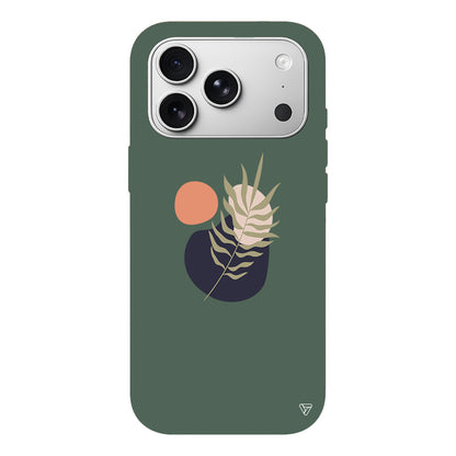 Botanik Lansman Model İçi Kadife Silikon Telefon Kılıfı