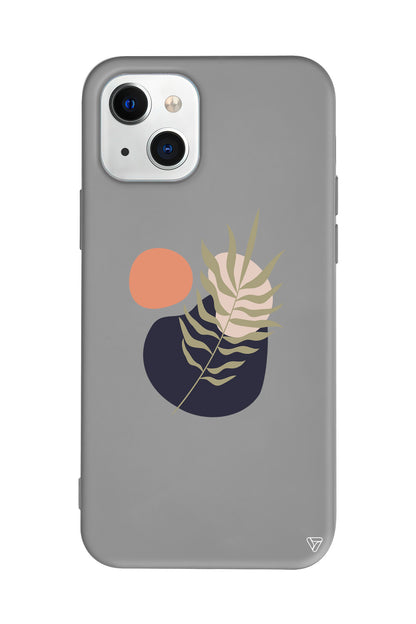 Botanik Lansman Model İçi Kadife Silikon Telefon Kılıfı