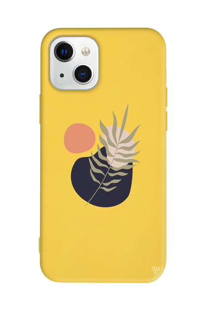 Botanik Lansman Model İçi Kadife Silikon Telefon Kılıfı