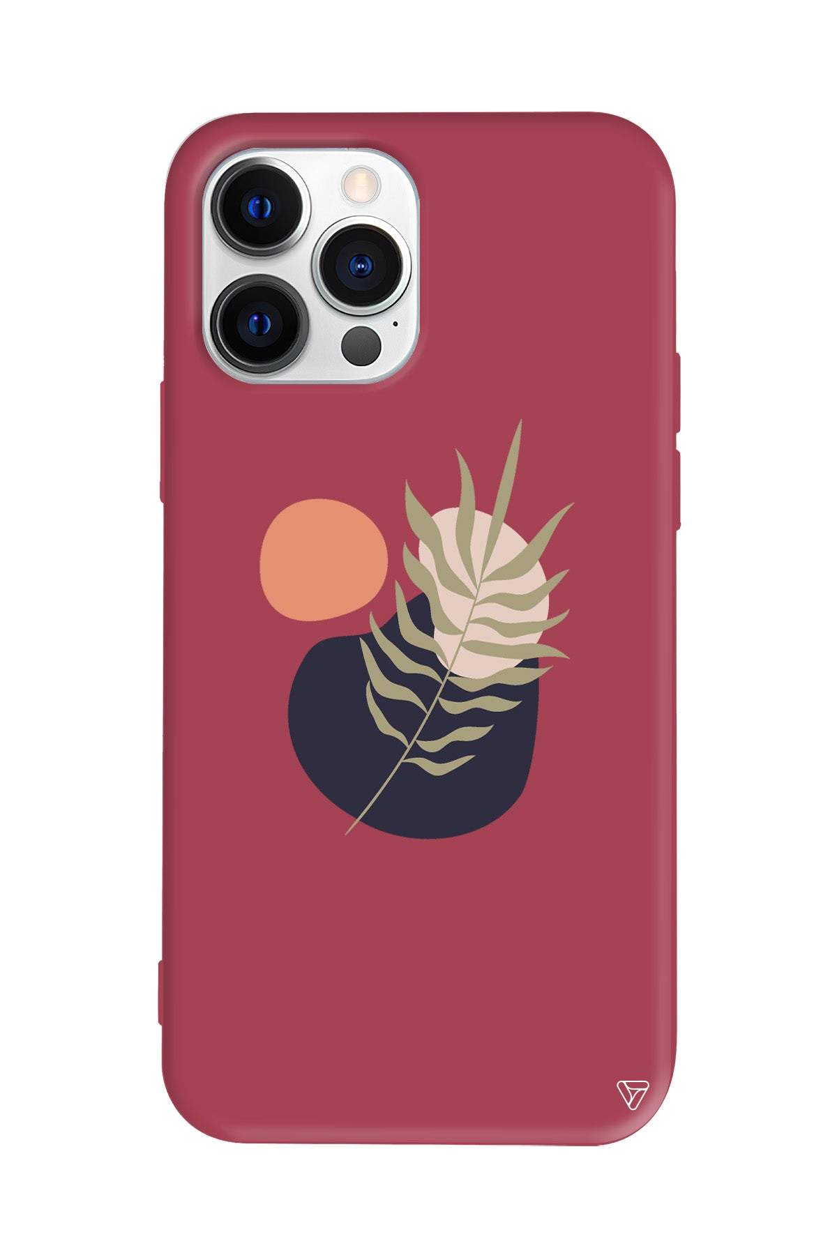 Botanik Lansman Model İçi Kadife Silikon Telefon Kılıfı