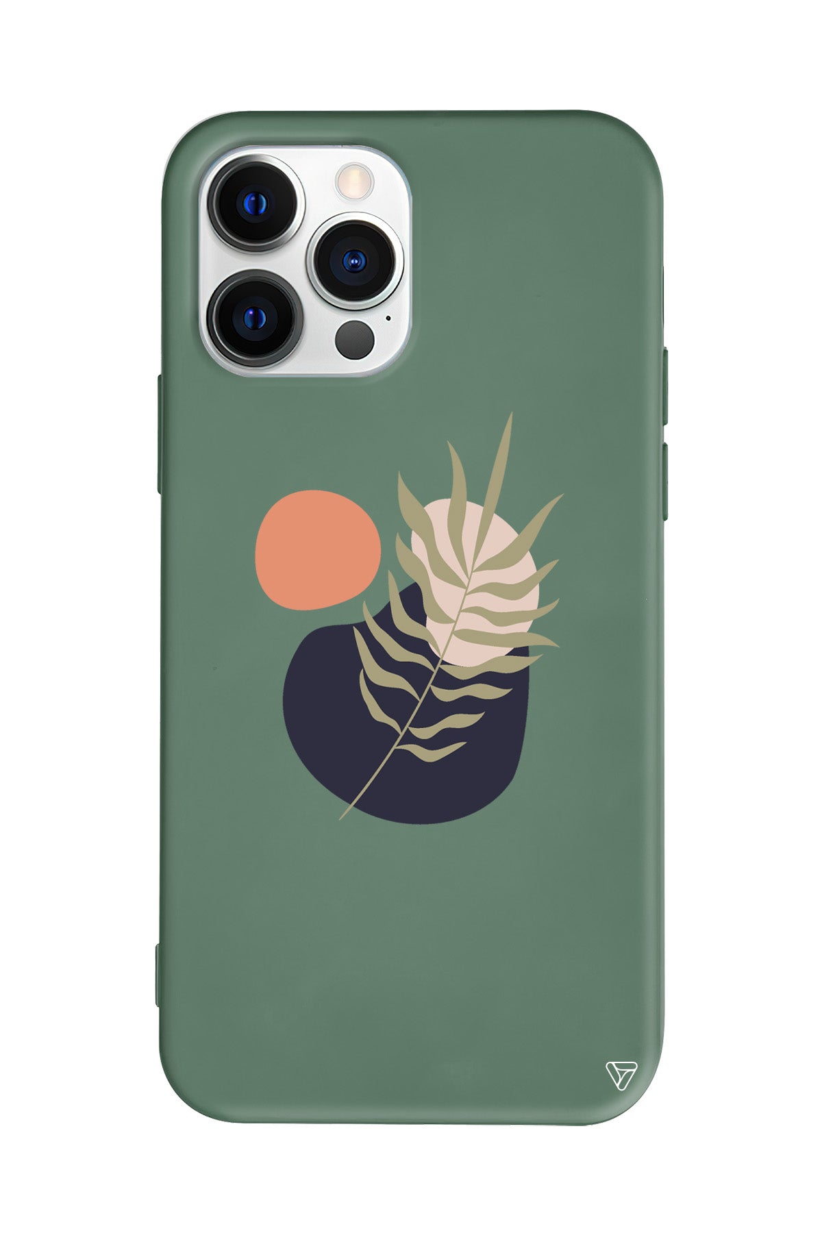 Botanik Lansman Model İçi Kadife Silikon Telefon Kılıfı