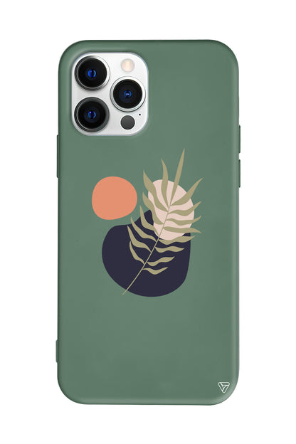 Botanik Lansman Model İçi Kadife Silikon Telefon Kılıfı