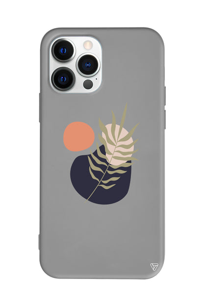 Botanik Lansman Model İçi Kadife Silikon Telefon Kılıfı